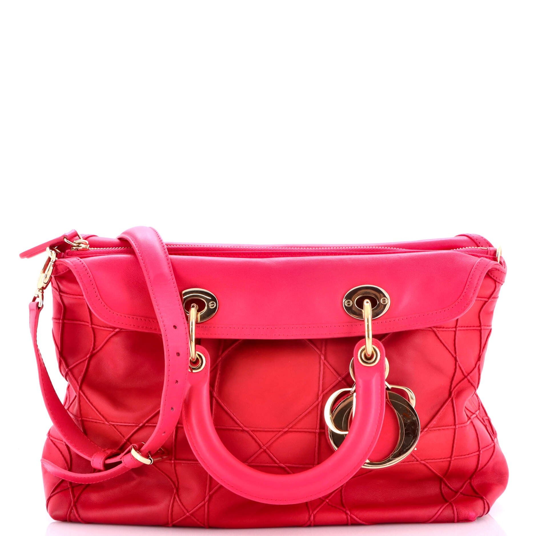 Granville Satchel Cannage Quilt Leather Medium