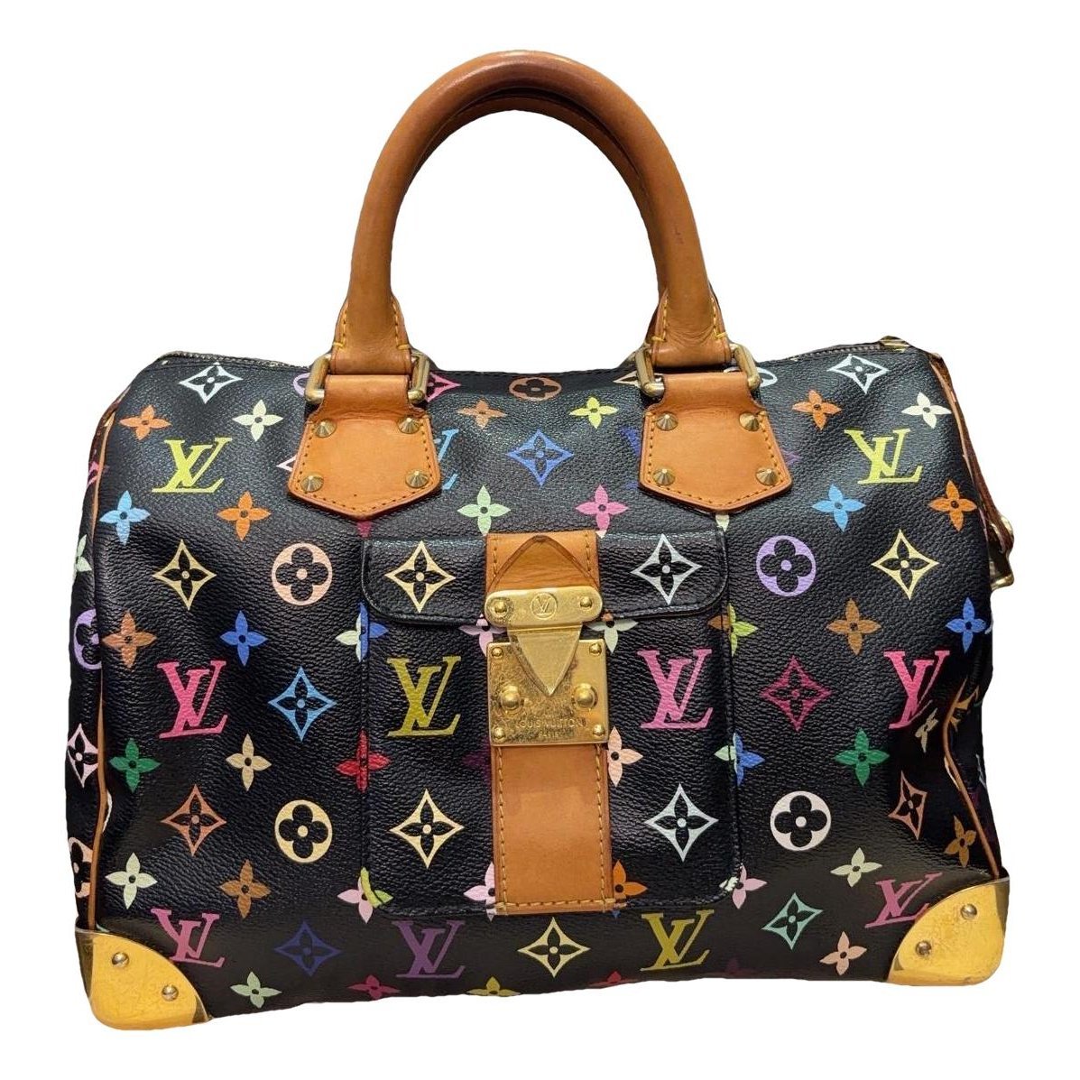 Speedy leather handbag