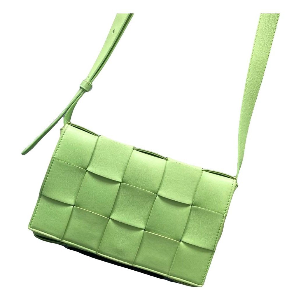 Cassette leather handbag