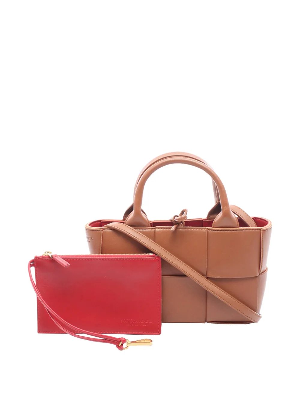 Bottega Veneta 2012-2026 Candy Lambskin Intreccio Arco Tote satchel