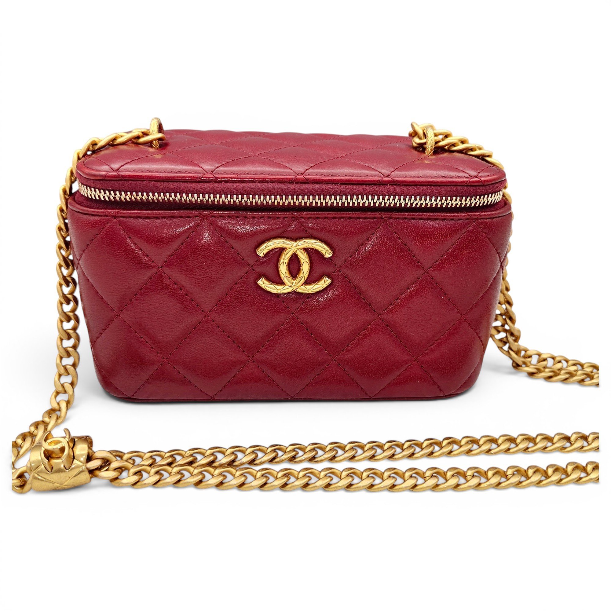 Trendy CC Vanity leather handbag
