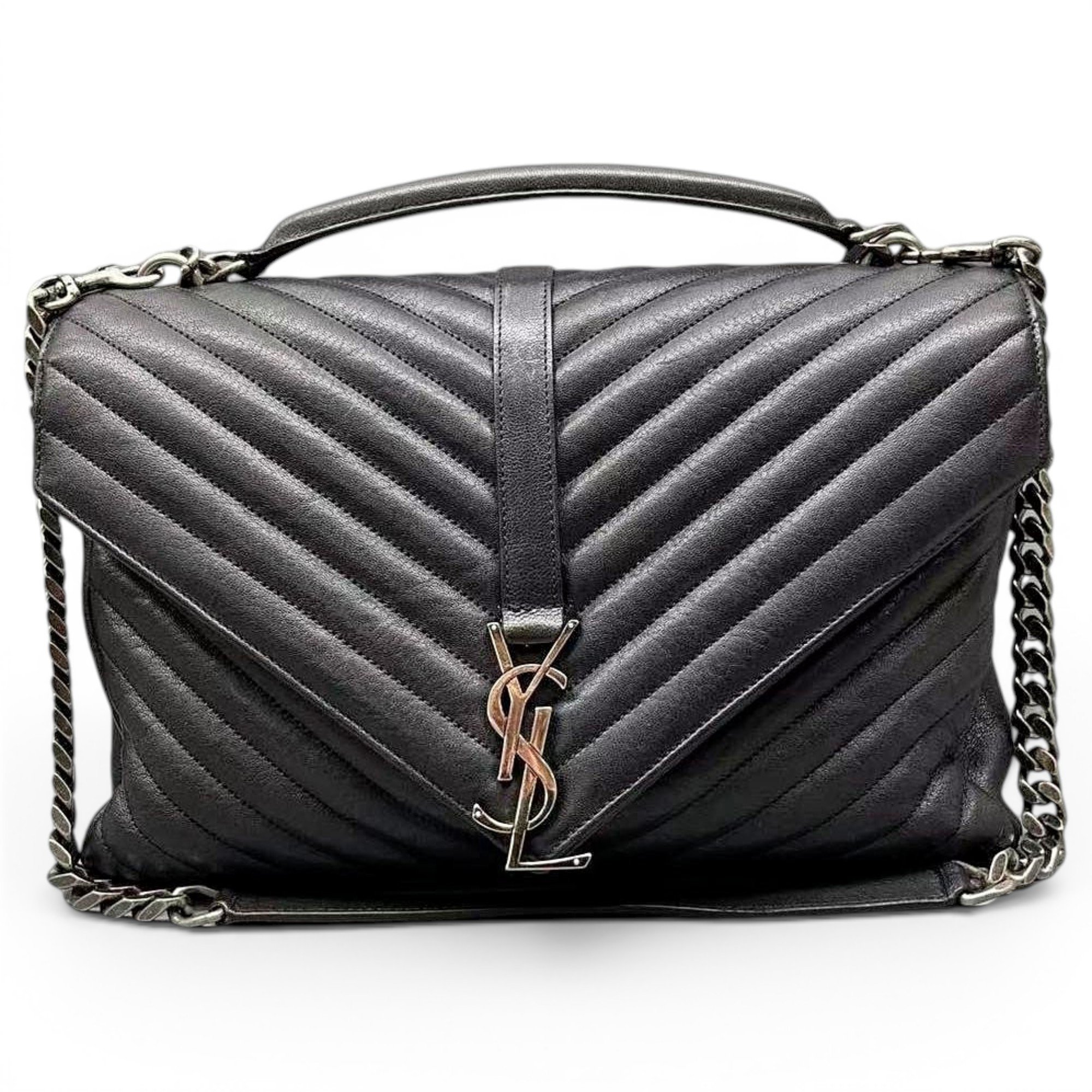 Collége monogramme leather handbag