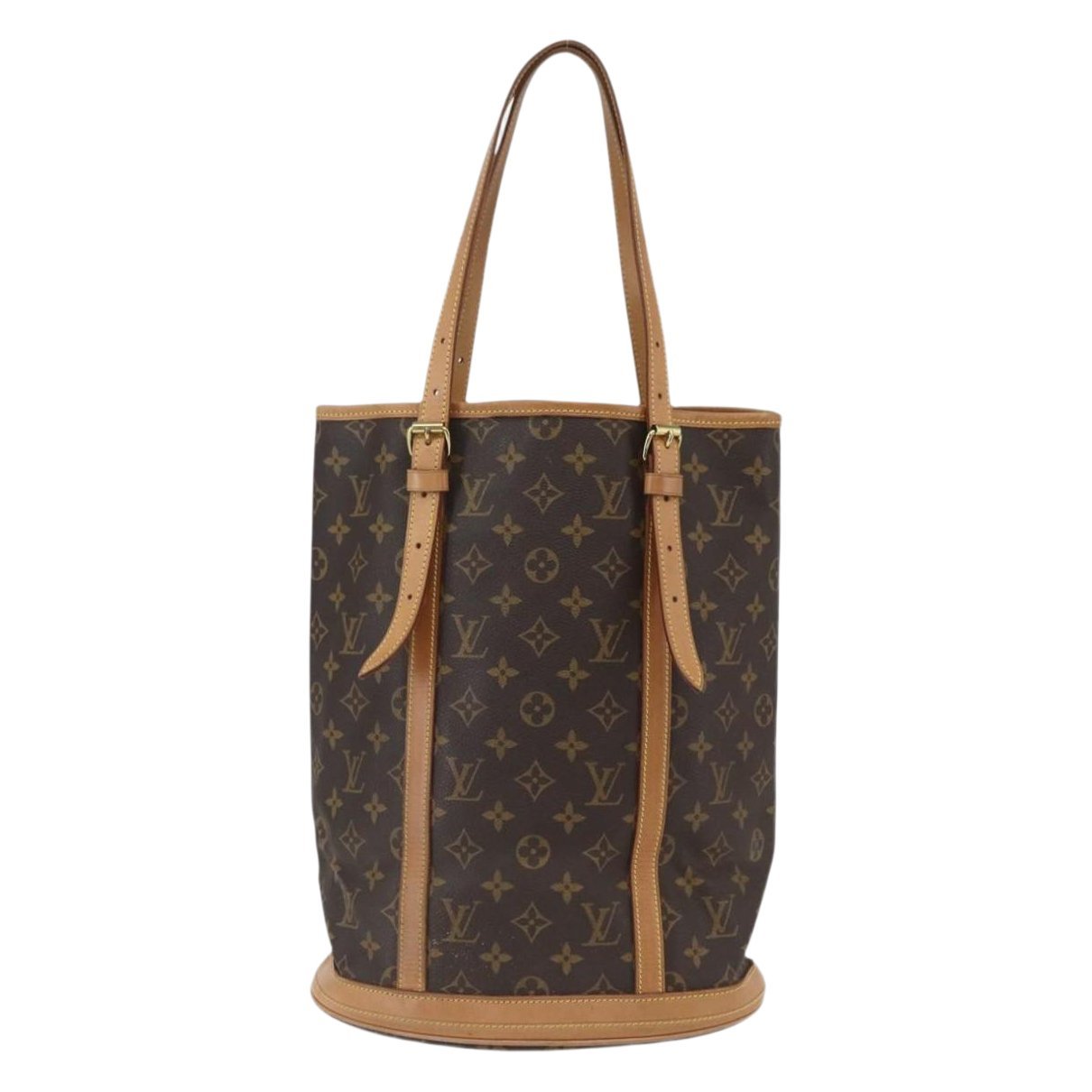 Bucket leather handbag