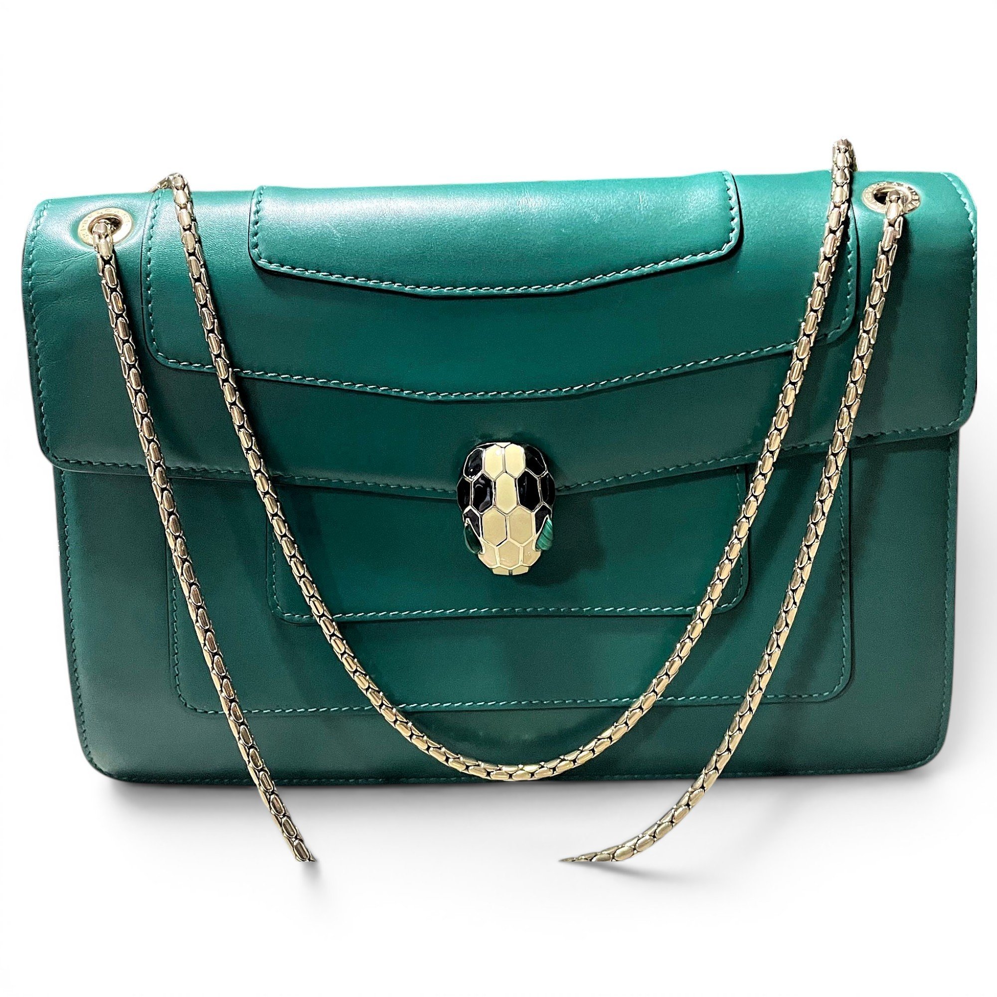 Serpenti leather crossbody bag