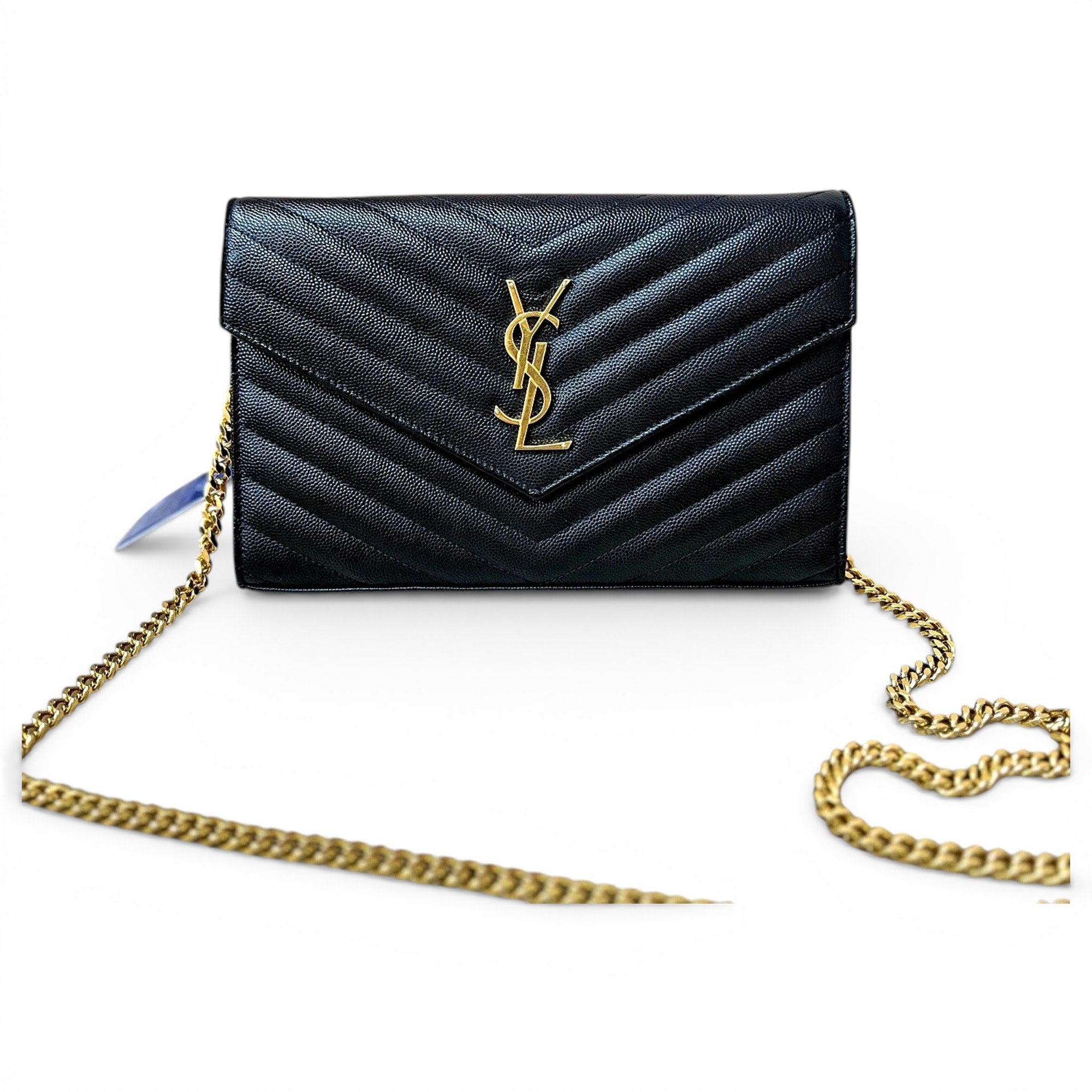 Portefeuille enveloppe leather crossbody bag