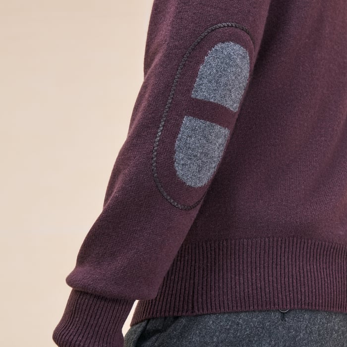 Grenat Cashmere "Maillon Chaine d'Ancre" Full-zip Jacket