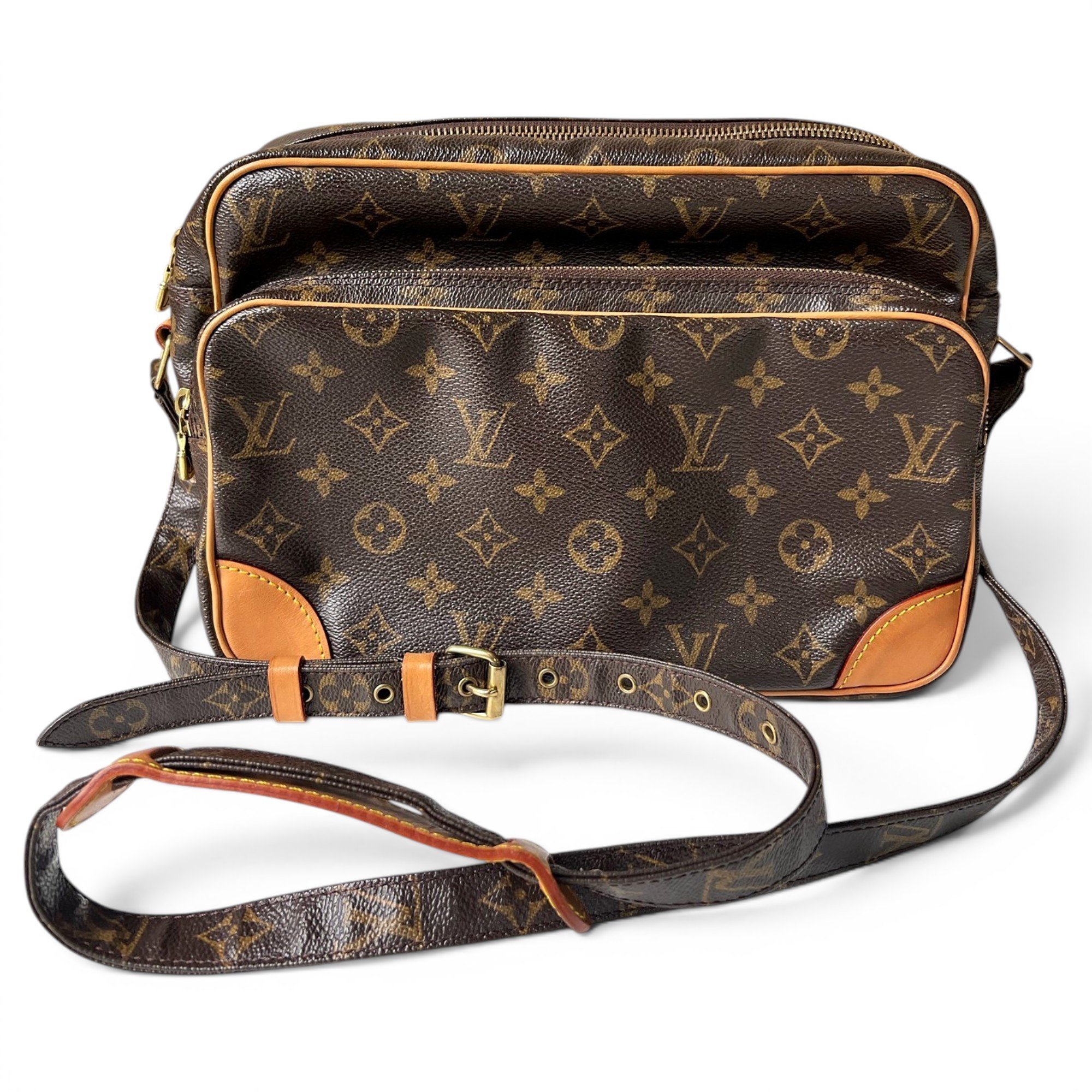Nile leather crossbody bag