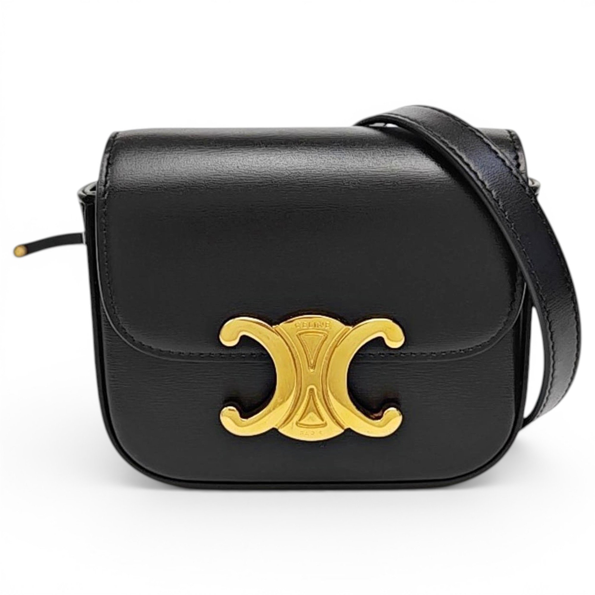 Triomphe leather crossbody bag