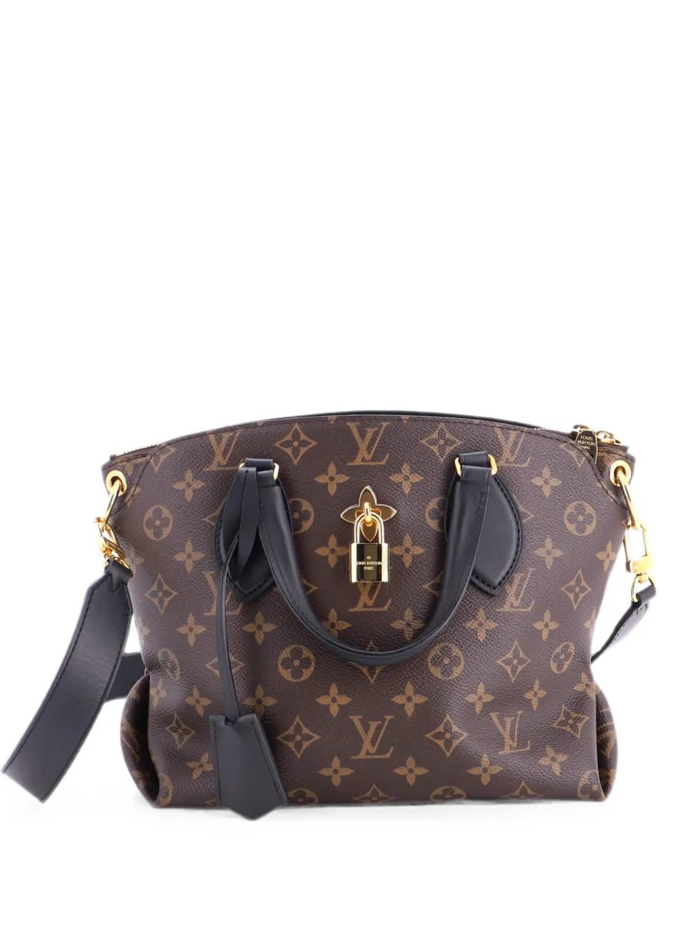 Flower Zipped Monogram Canvas PM tote bag