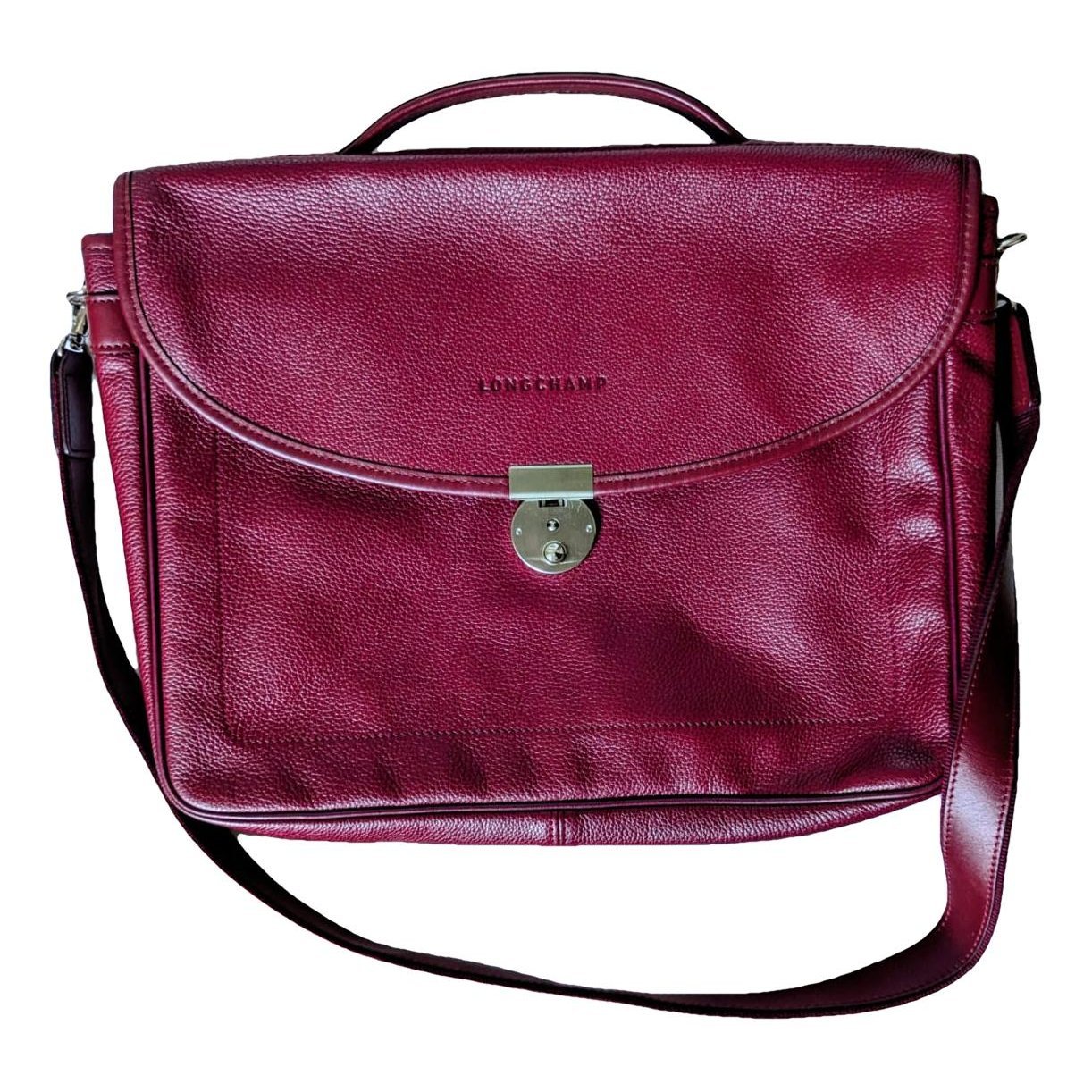 Leather clutch bag