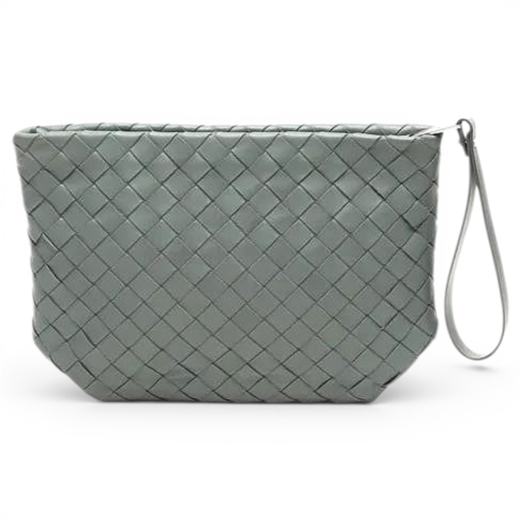 Leather clutch bag