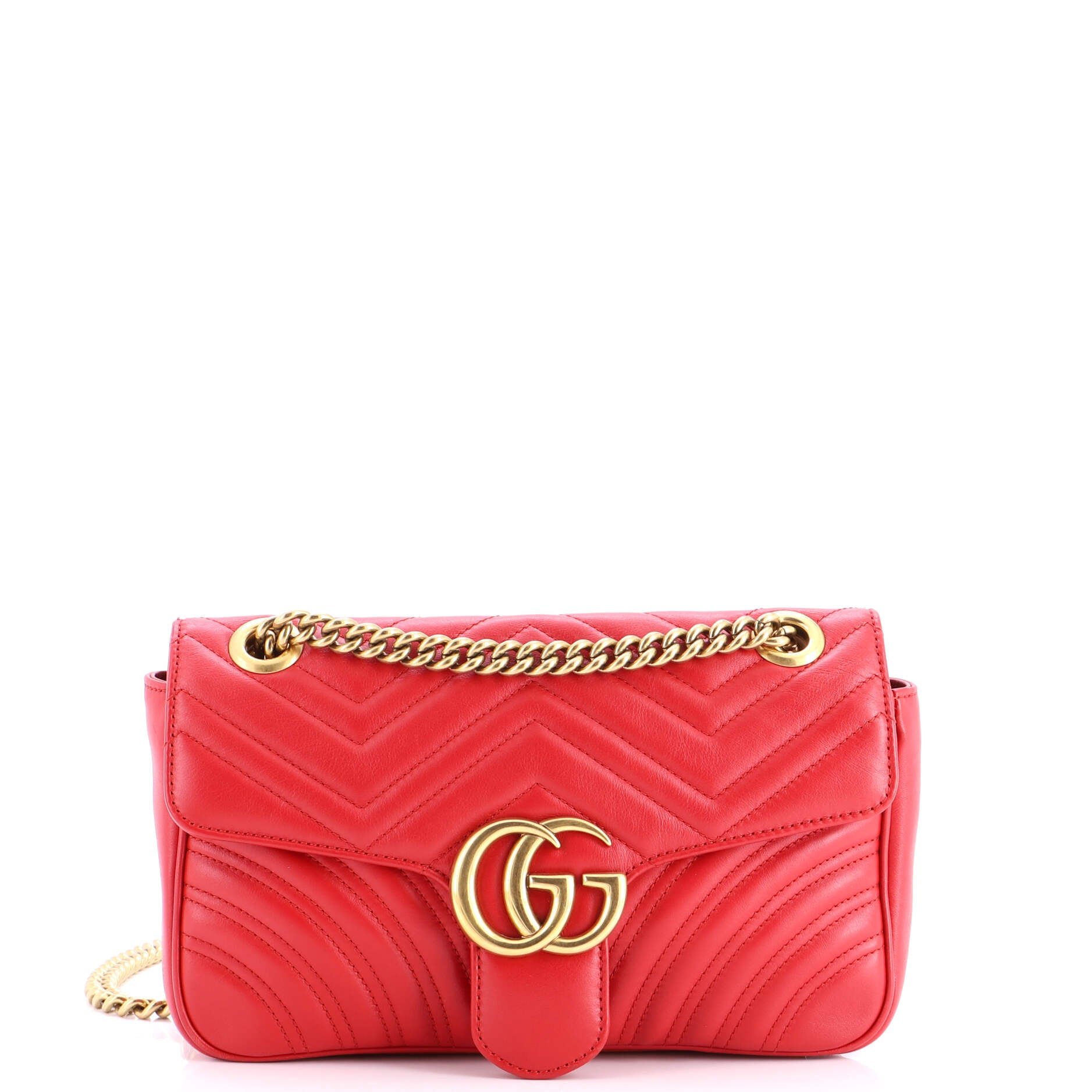 GG Marmont Flap Bag Matelasse Leather Medium