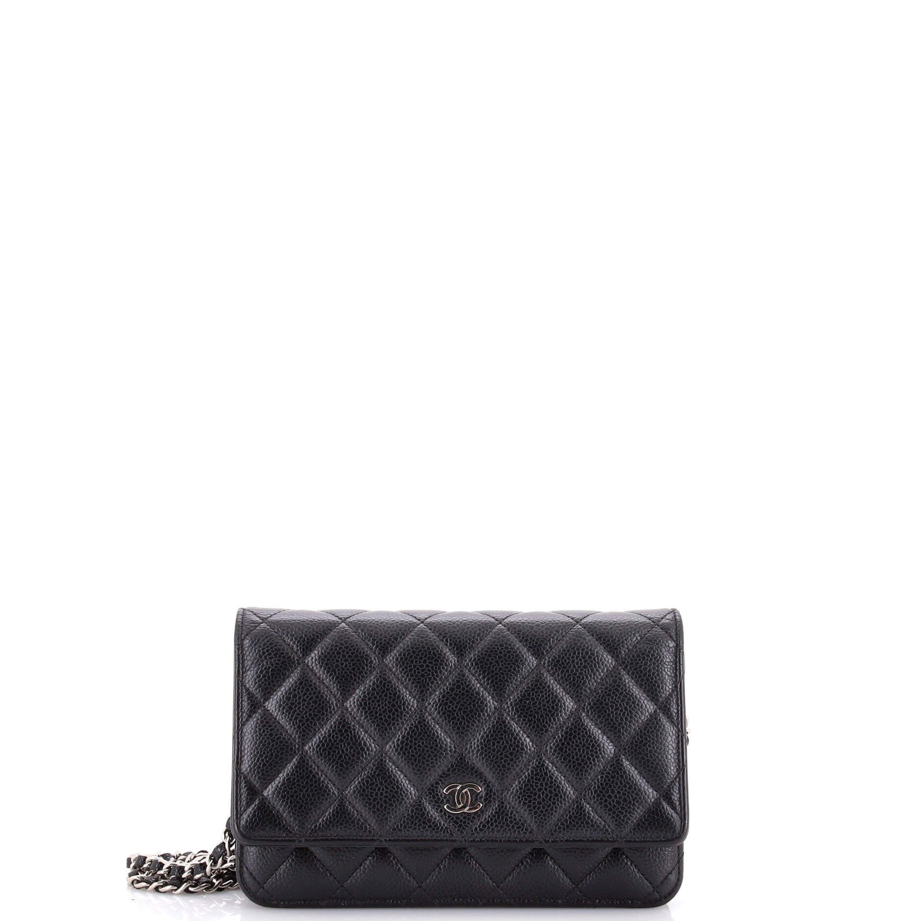Wallet on Chain Quilted Caviar