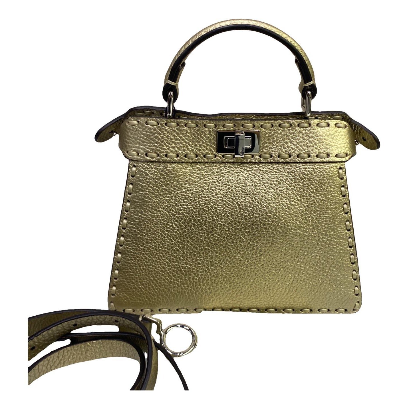 Peekaboo leather handbag