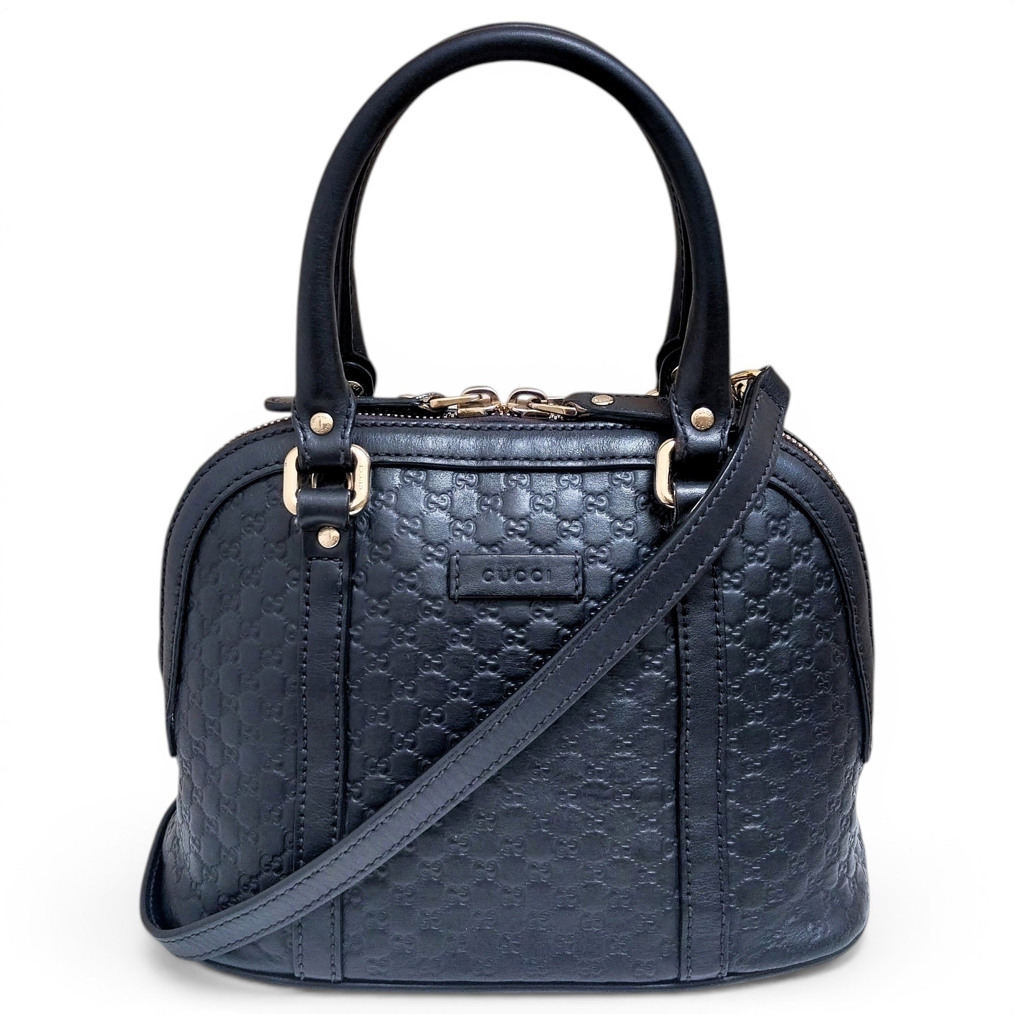 Dôme leather handbag