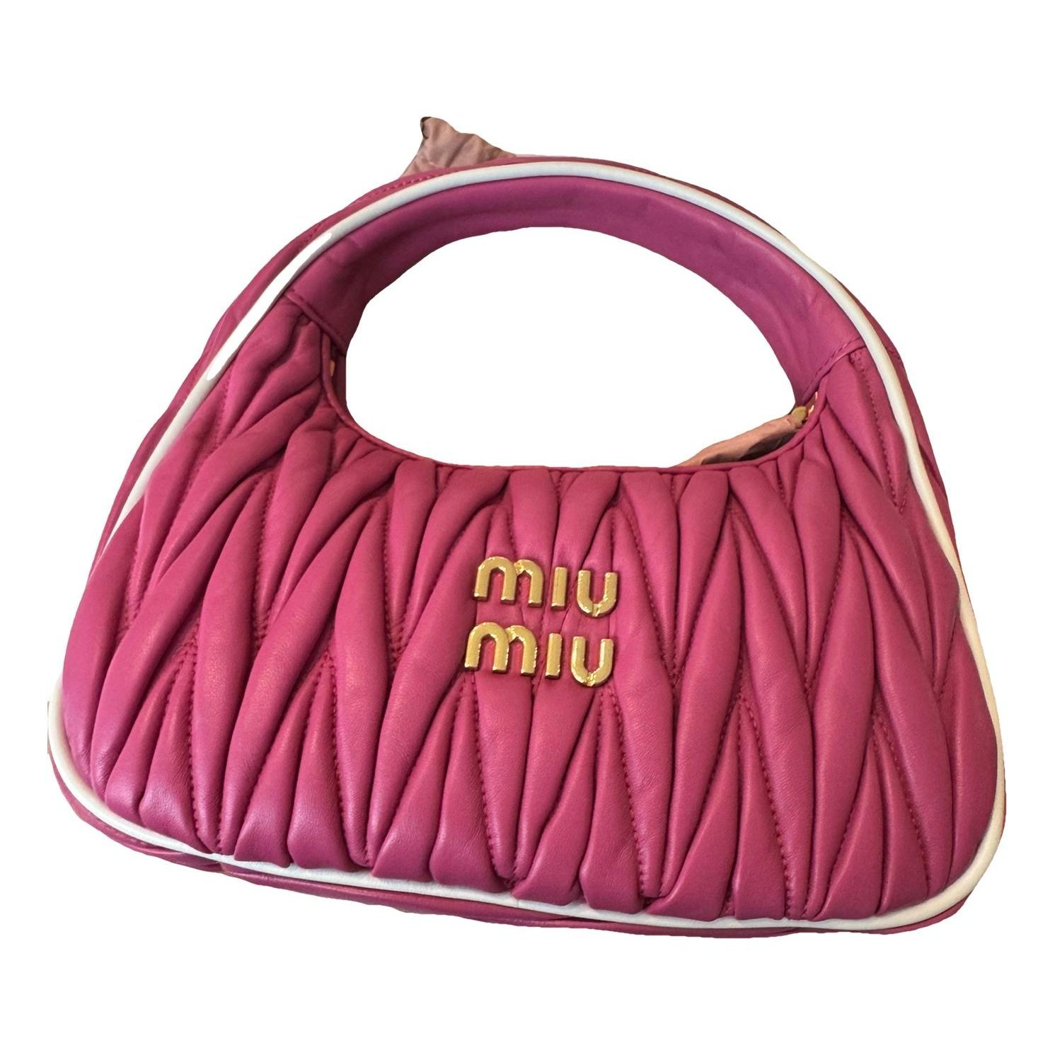 Miu Wander leather handbag