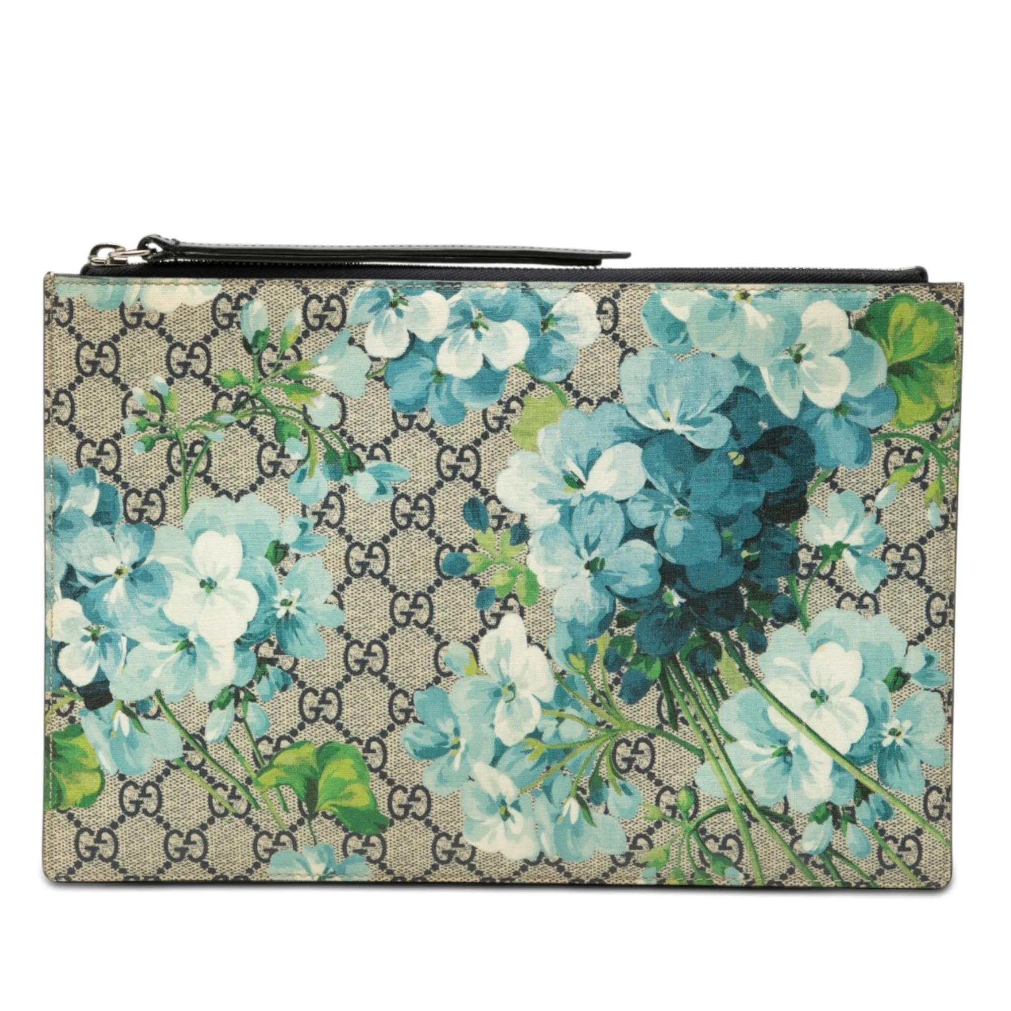 Leather clutch bag