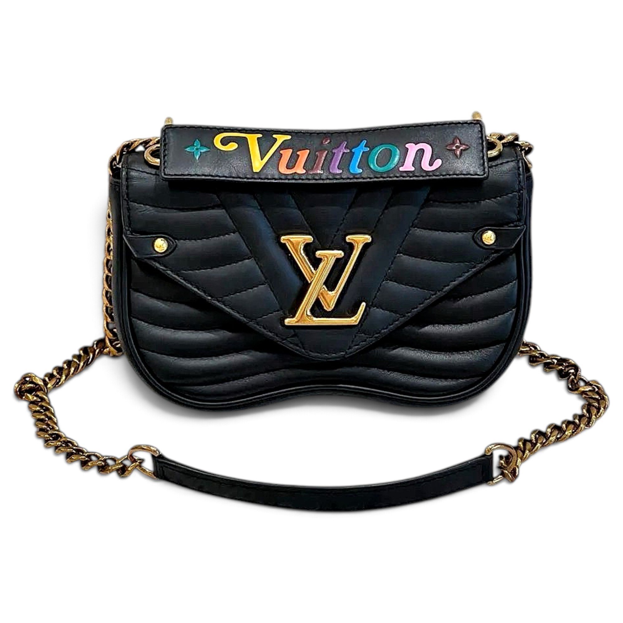 New Wave leather handbag
