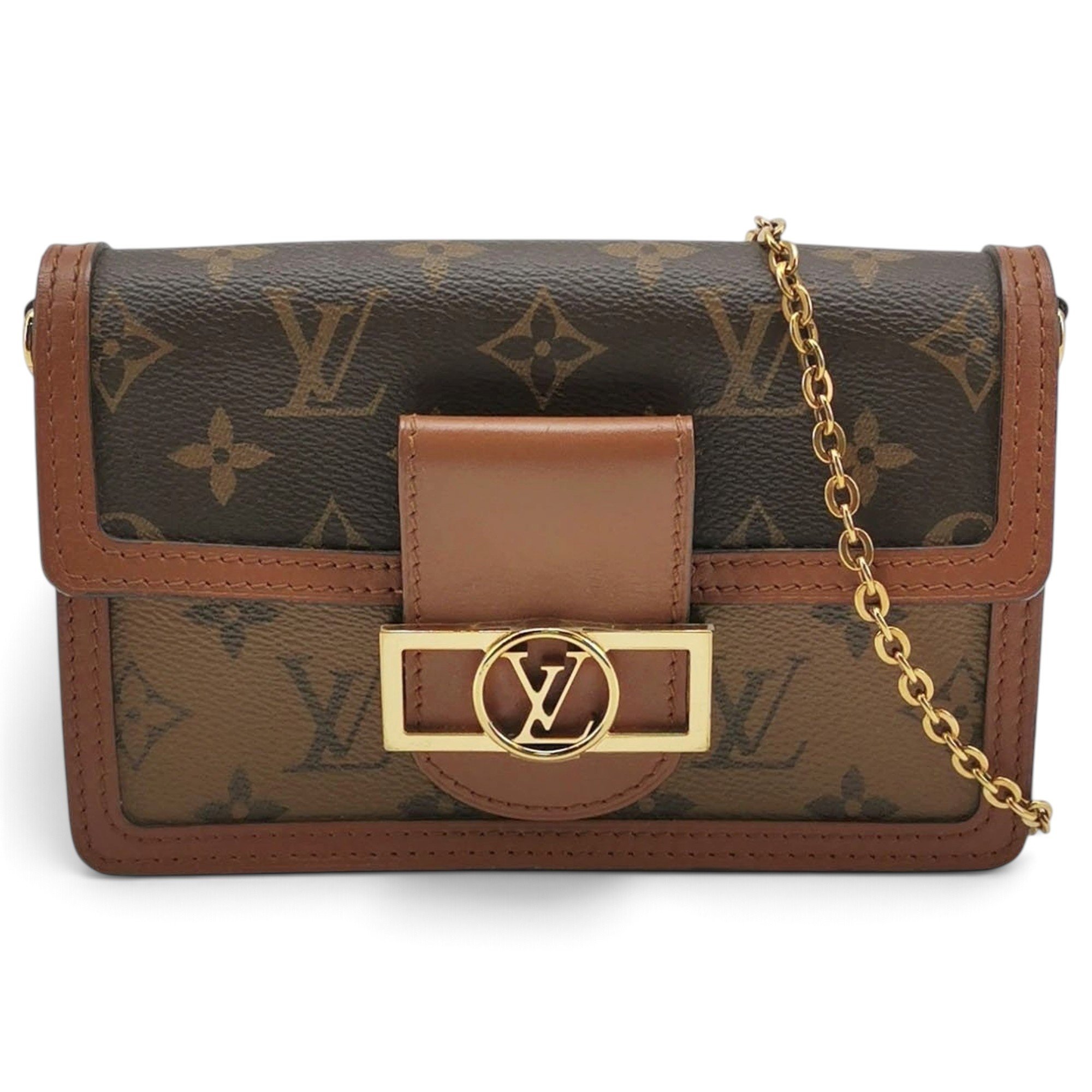 Dauphine leather handbag