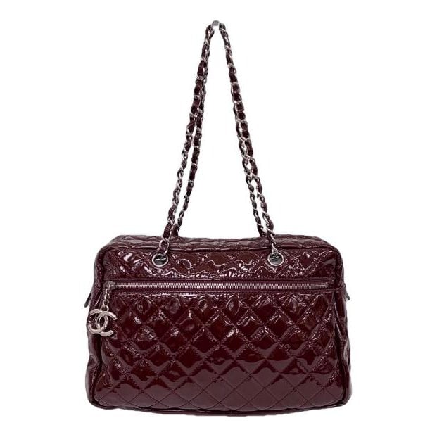 Patent leather handbag