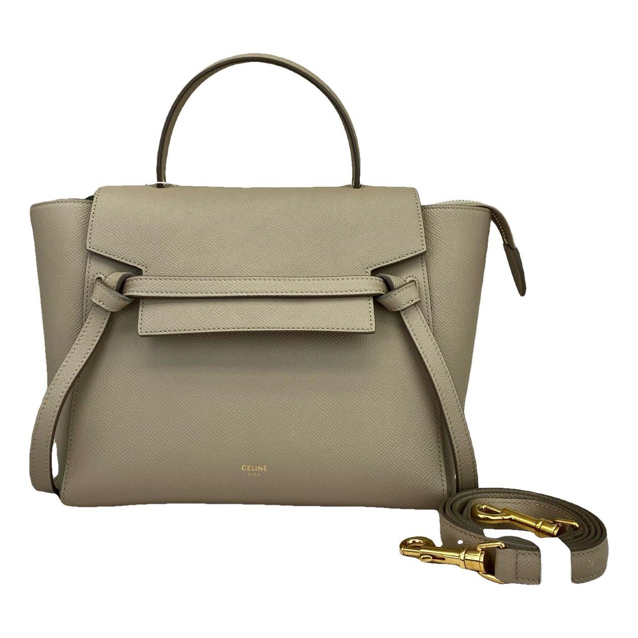 Belt leather handbag