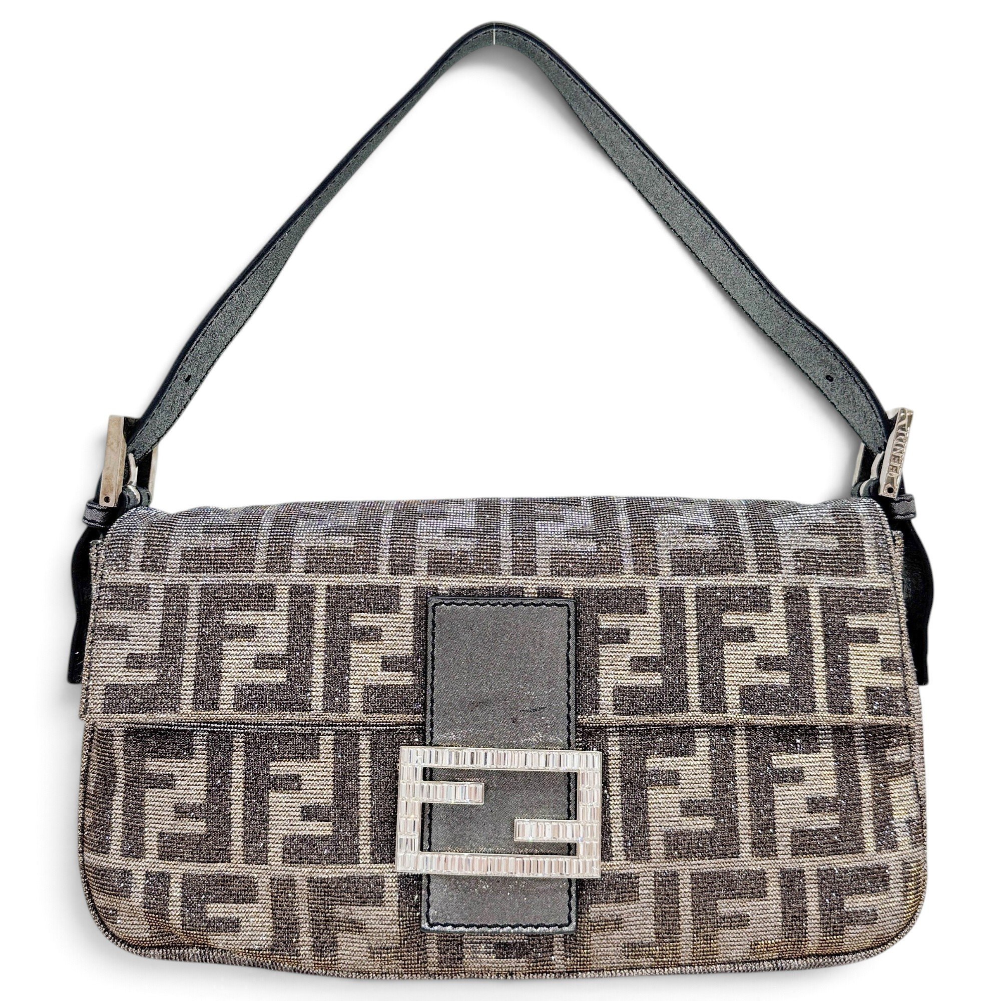 Baguette glitter handbag