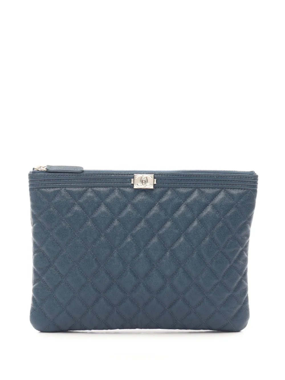 2019 Medium Quilted Caviar Boy O Case clutch bag