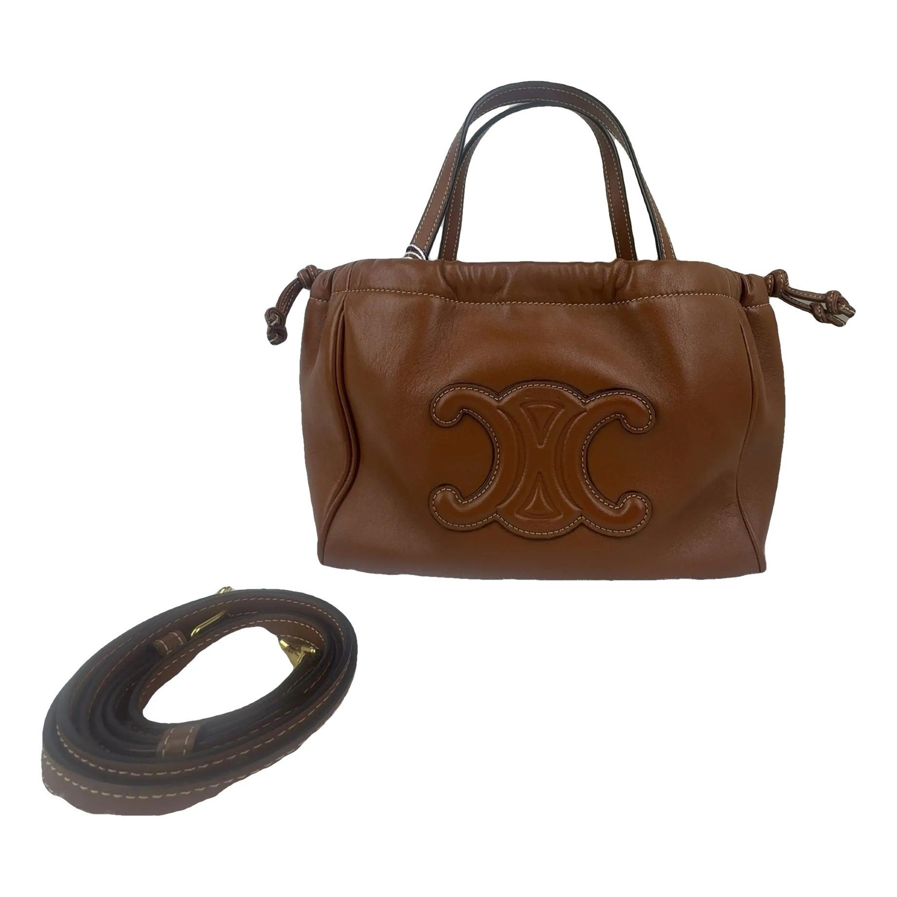 Cabas leather handbag