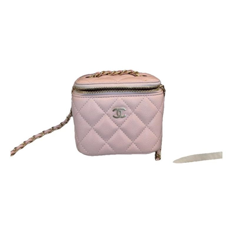 Vanity leather crossbody bag
