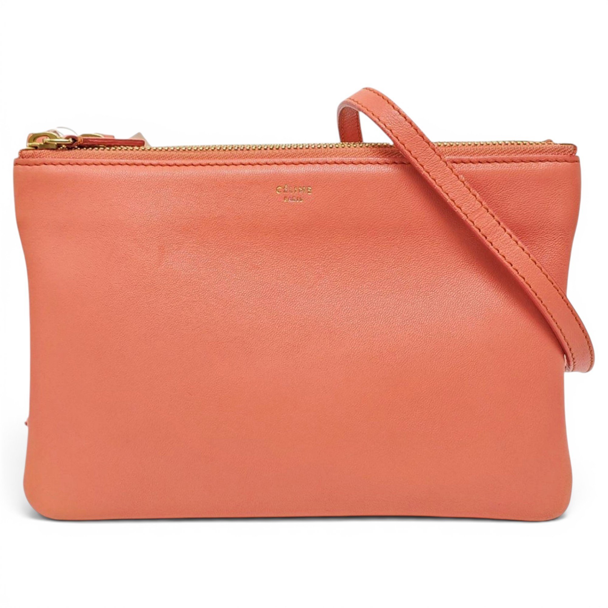 Trio leather crossbody bag