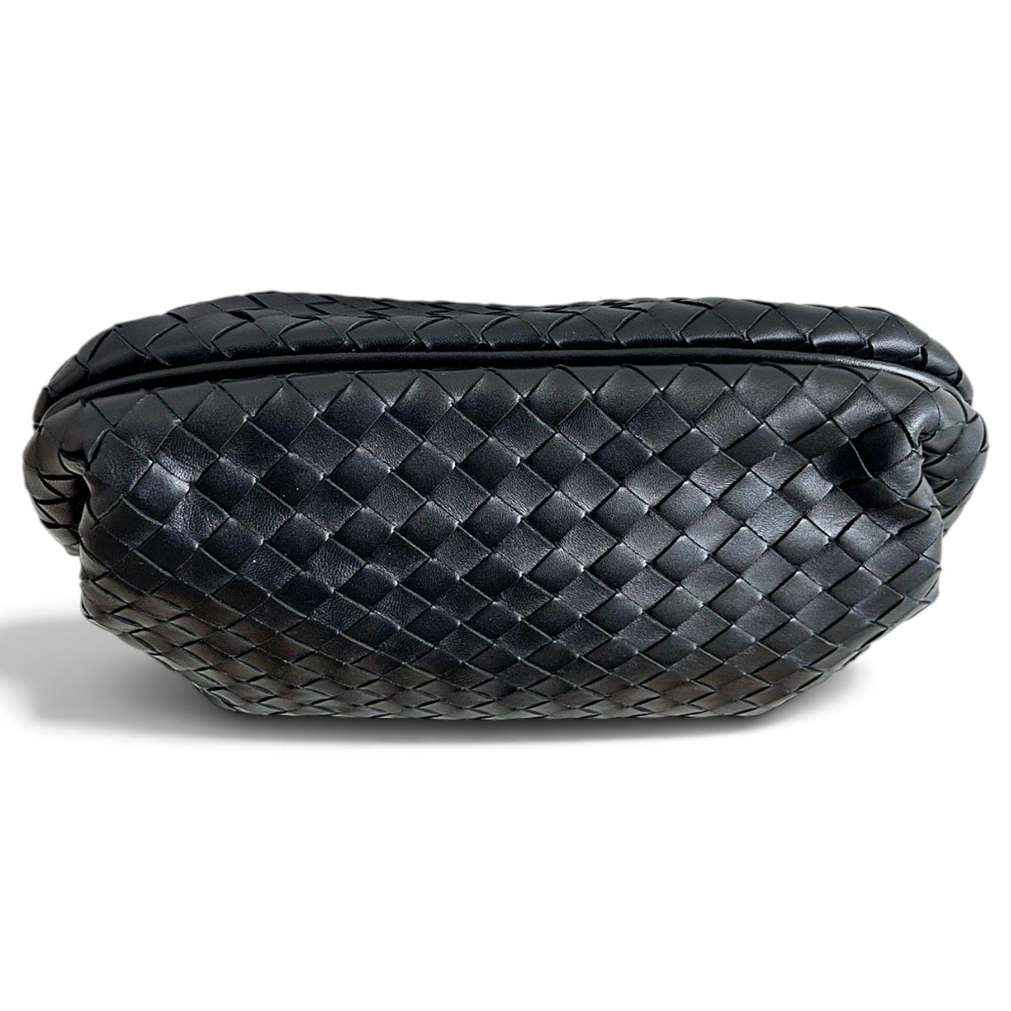 Pouch leather clutch bag