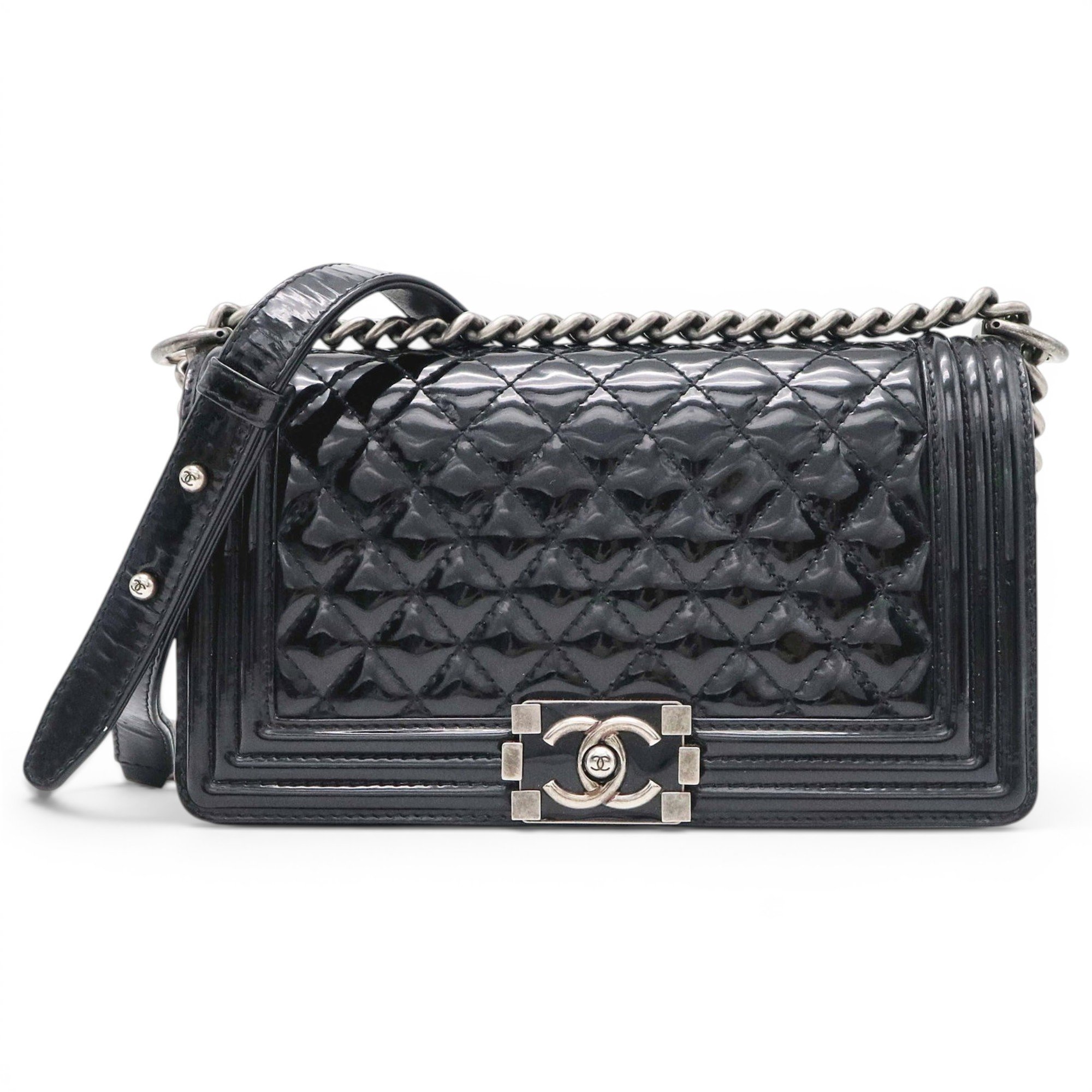 Boy patent leather handbag