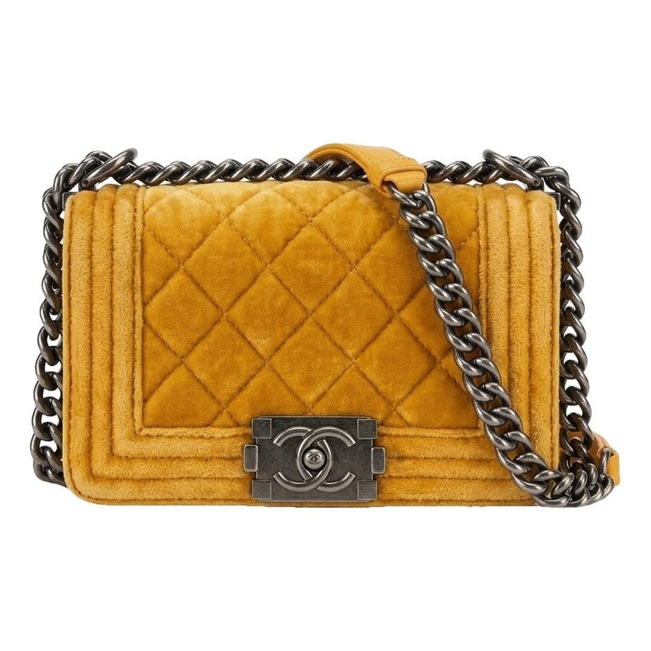 Boy velvet mini bag
