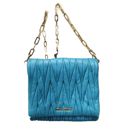 Matelassé leather handbag