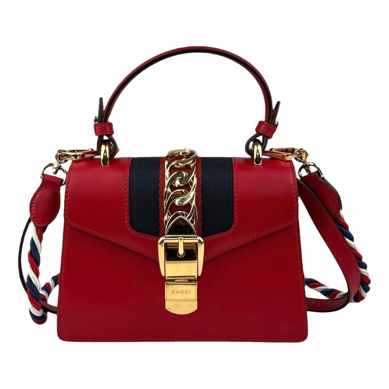 Sylvie Top Handle leather crossbody bag