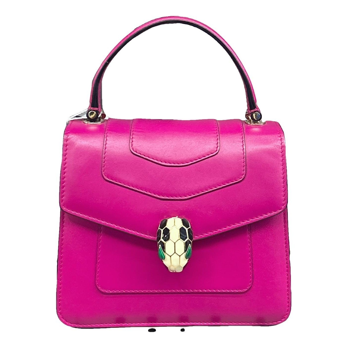 Serpenti leather handbag