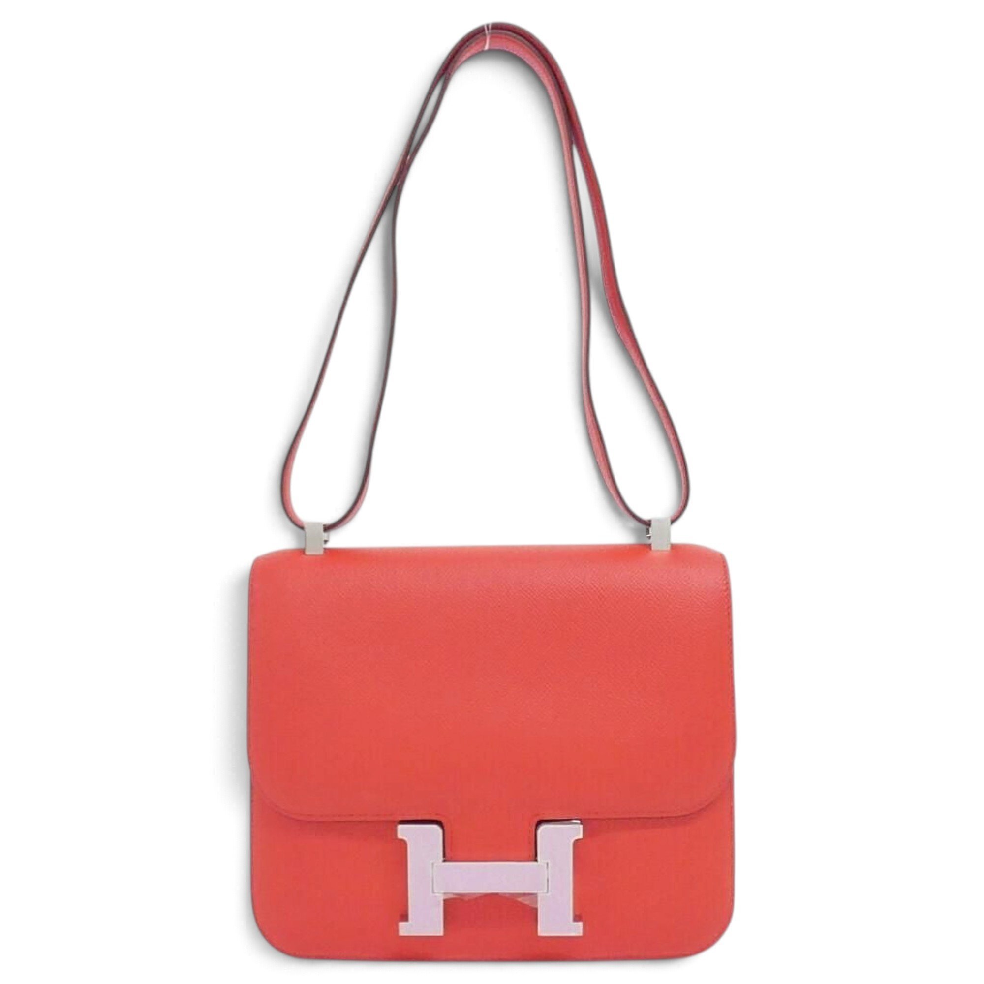 Hermes Constance 24 Handbag Rouge De Coeur Epsom Leather