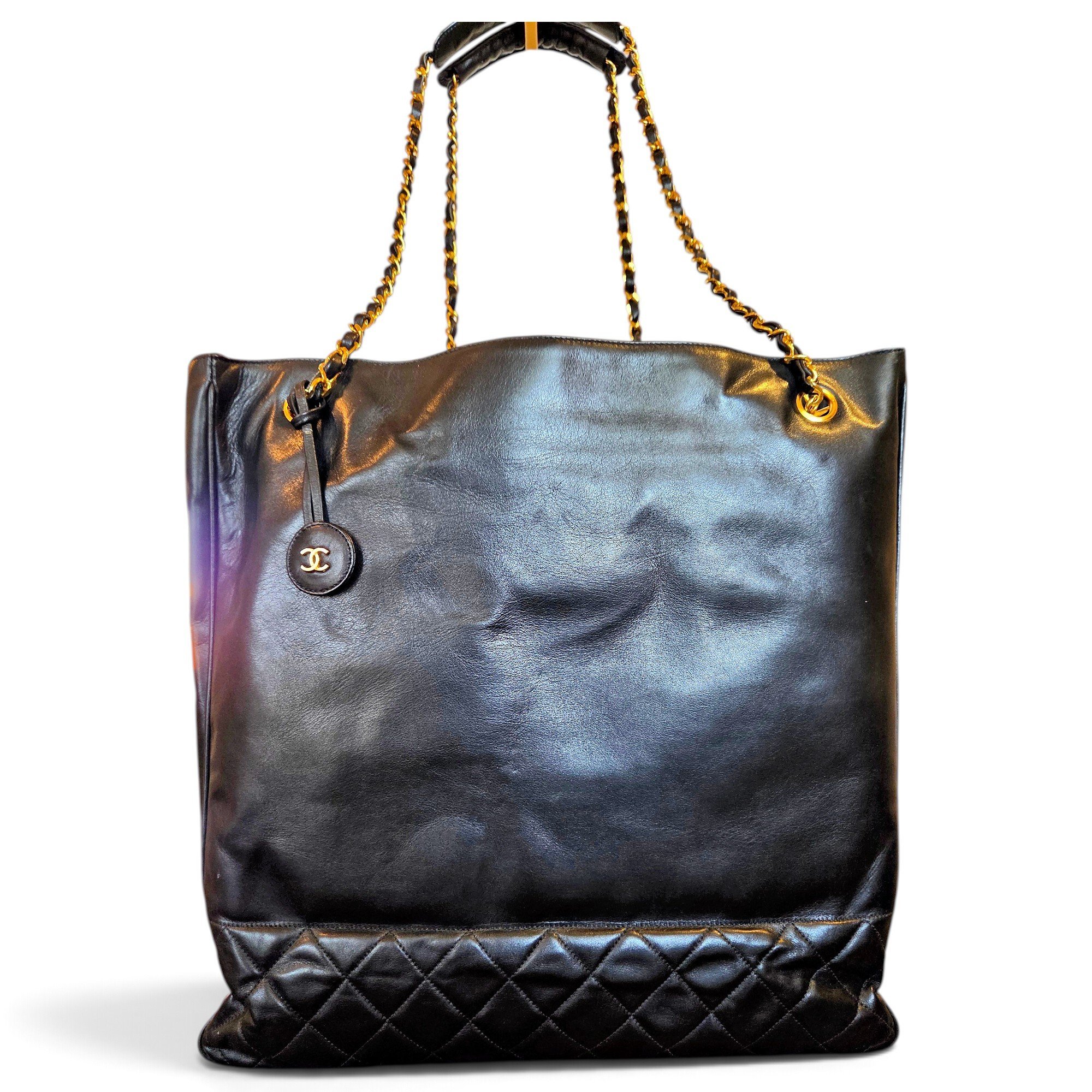 Grand shopping leather tote