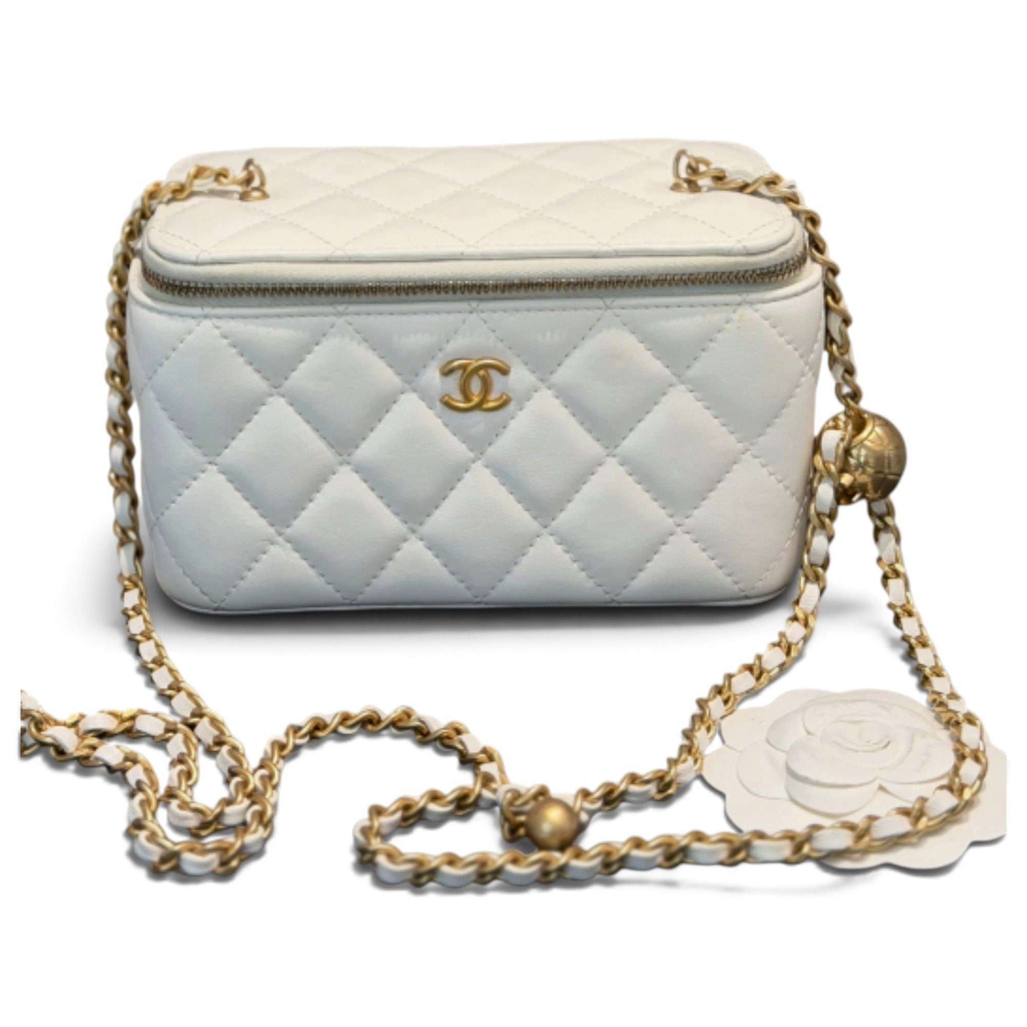 Trendy CC Vanity leather handbag