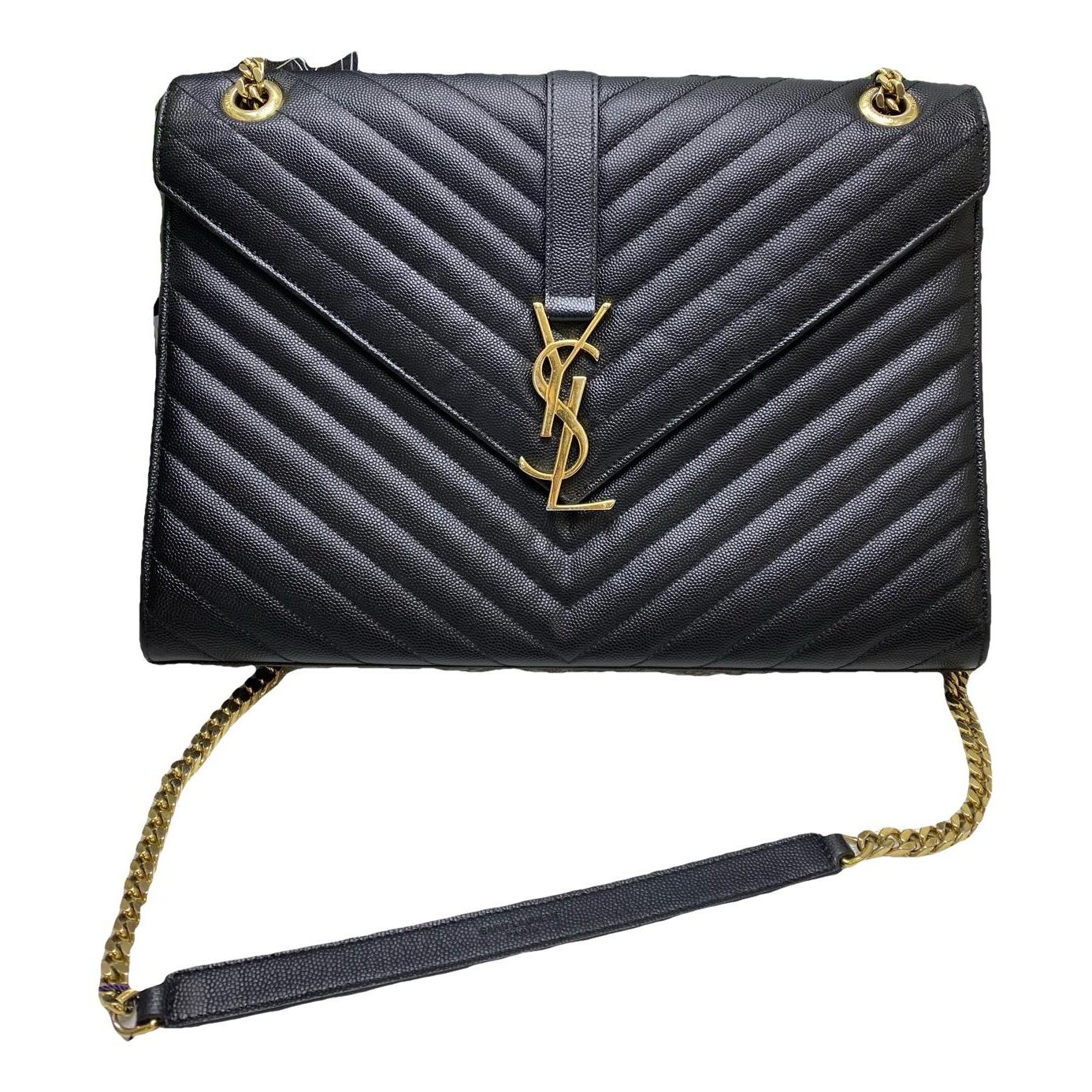 Envelope leather handbag