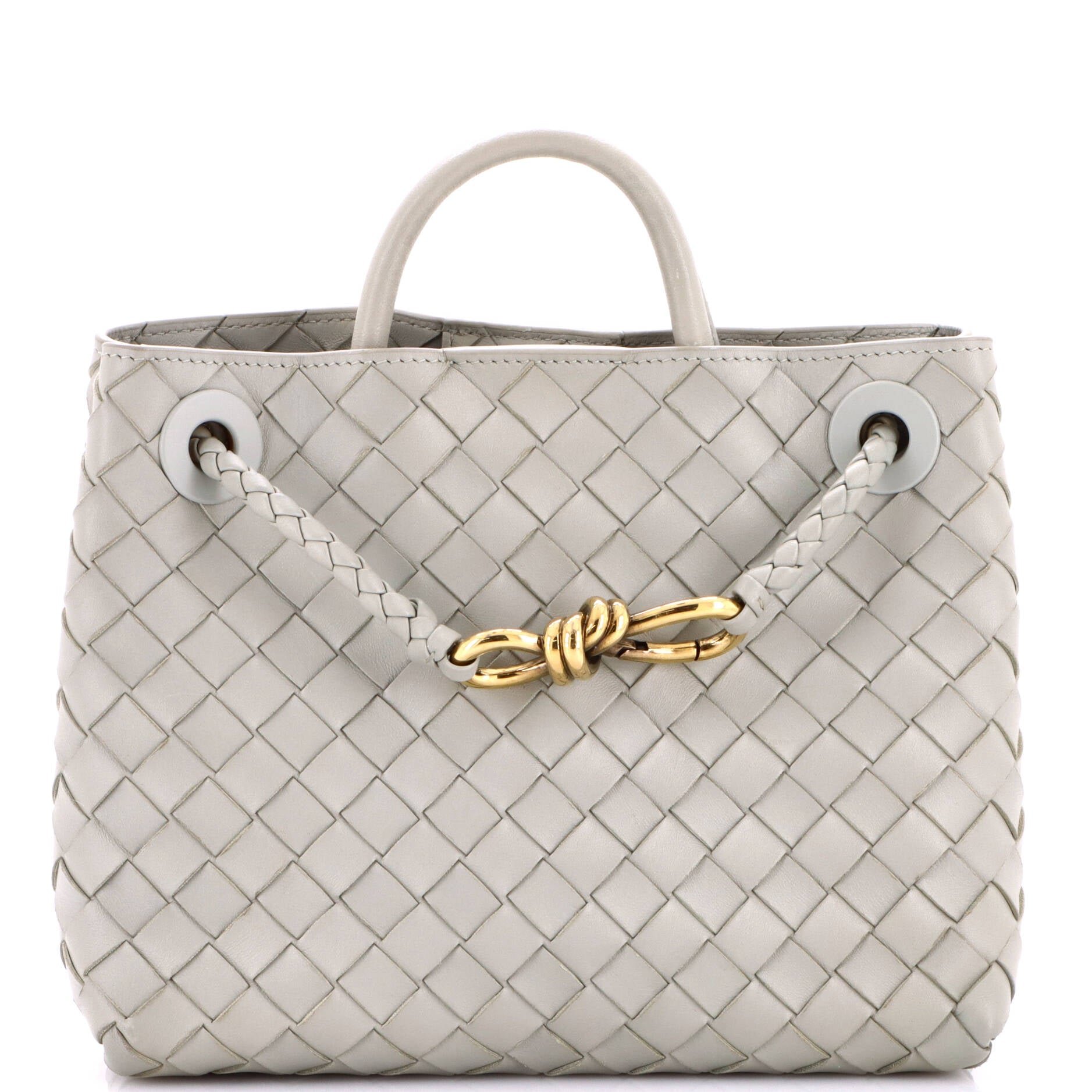 Andiamo Top Handle Bag Intrecciato Nappa Small