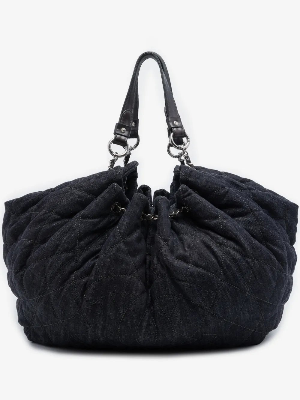 2008-2009 Extra Large Quilted Denim Stretch Spirit Cabas tote bag