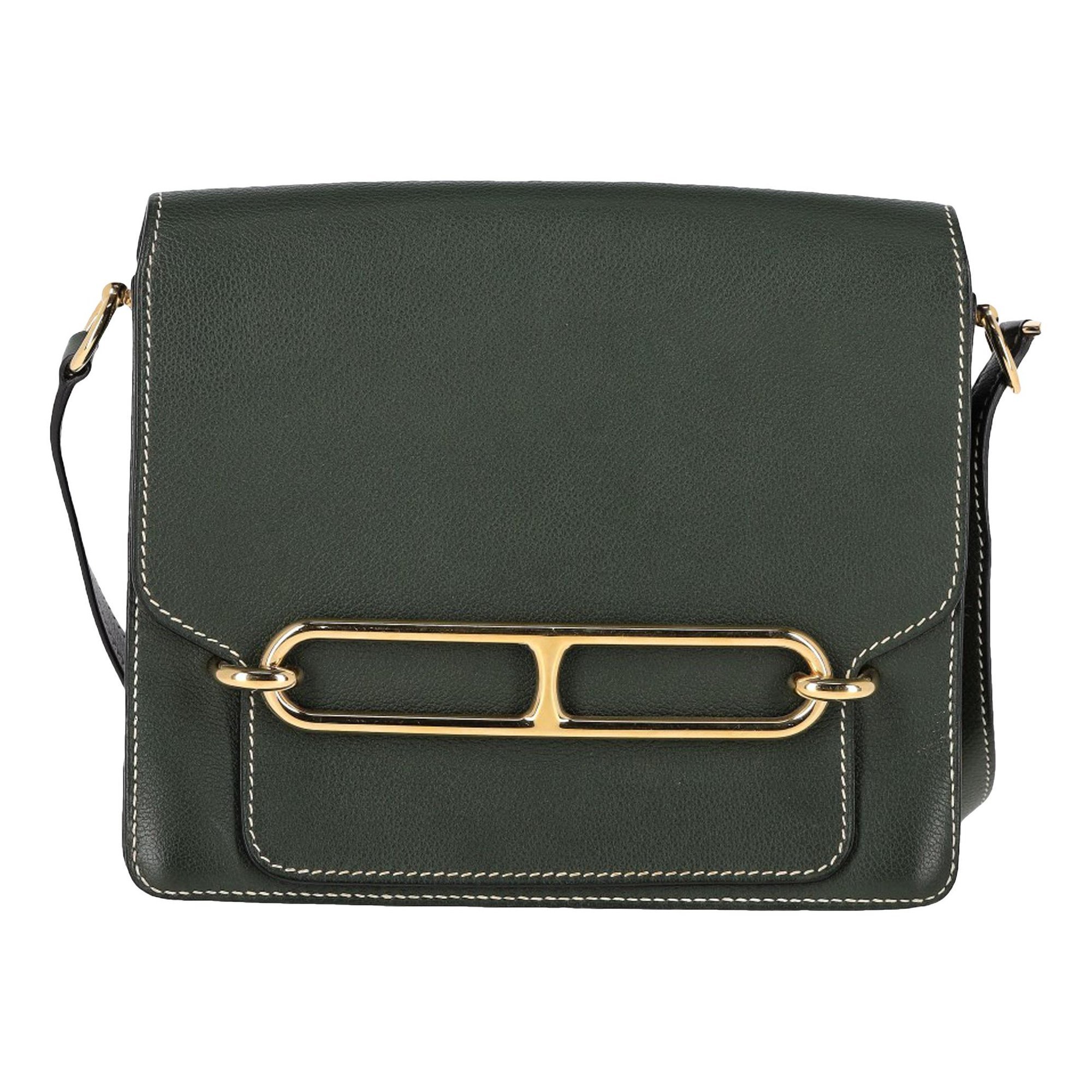 Hermes Roulis 23 Handbag Evercolor Leather