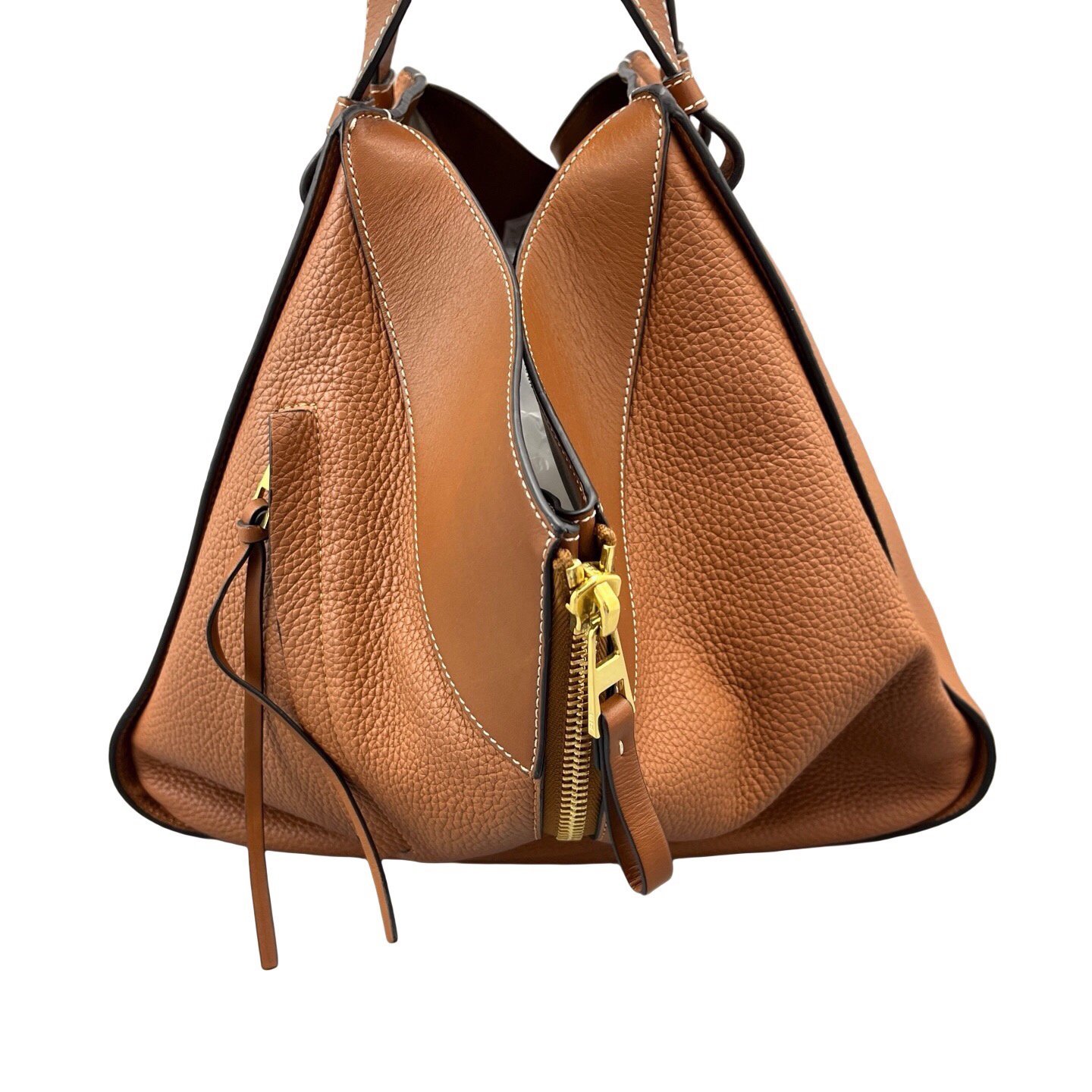 Hammock leather handbag