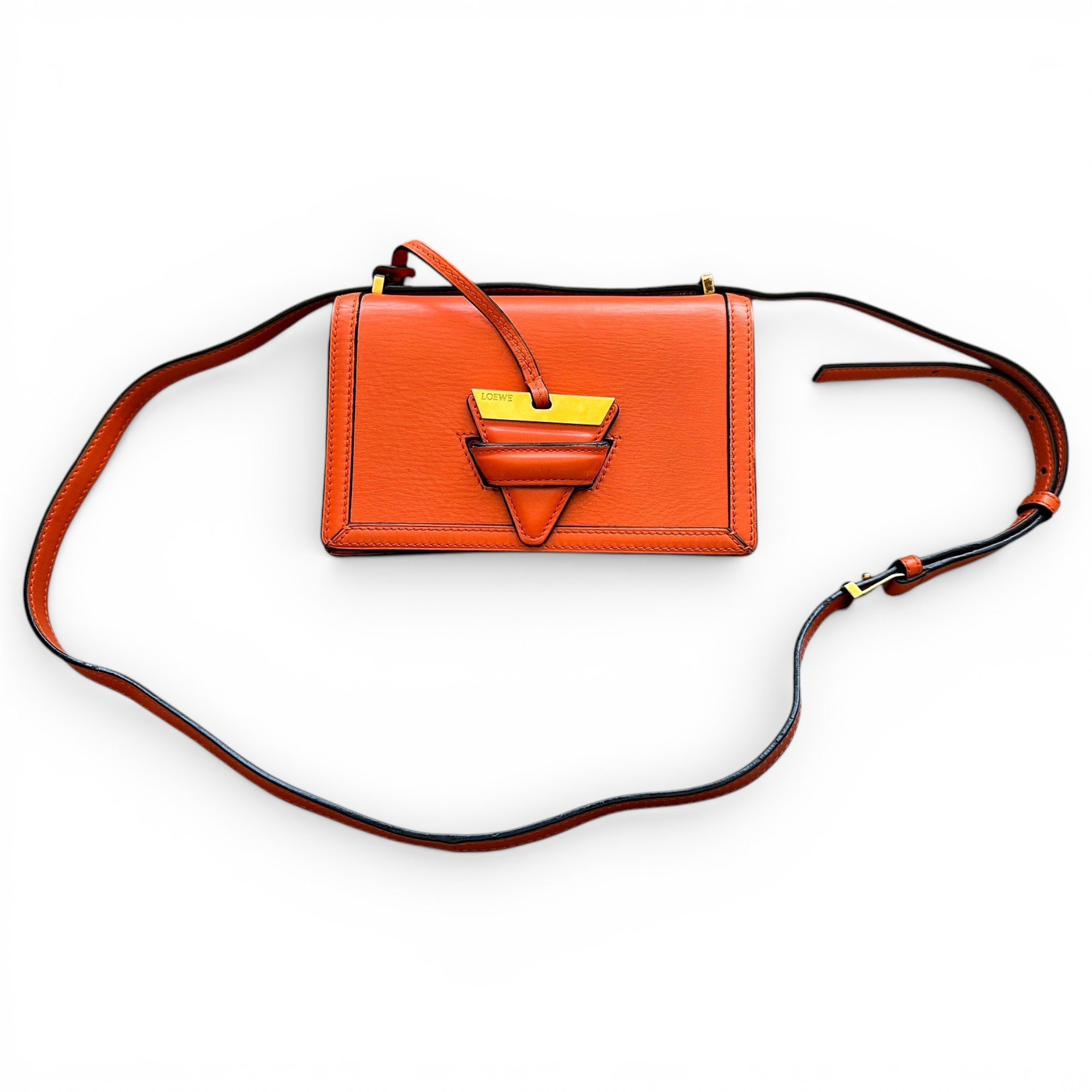 Barcelona leather clutch bag
