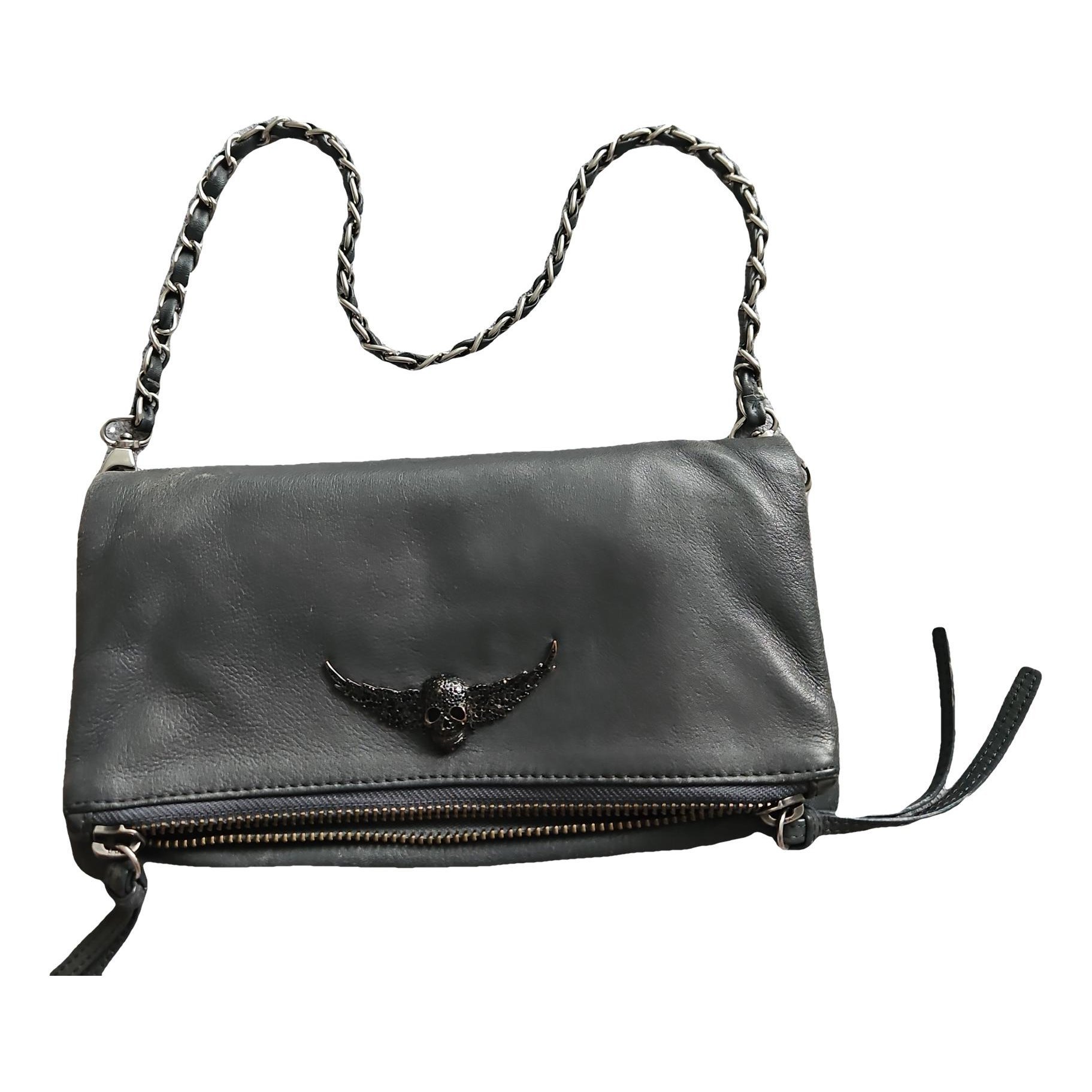 Rock leather crossbody bag