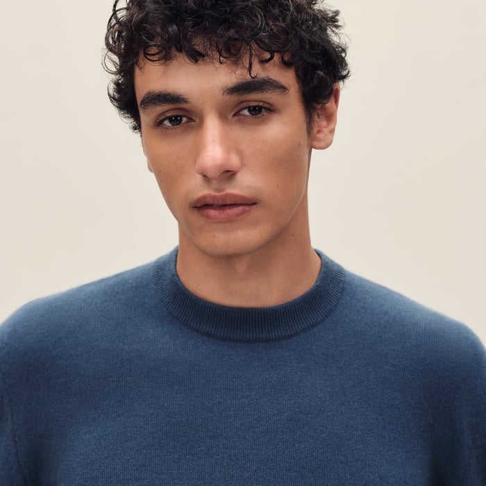 Indigo "Maillon Chaine d'Ancre" Crewneck Sweater