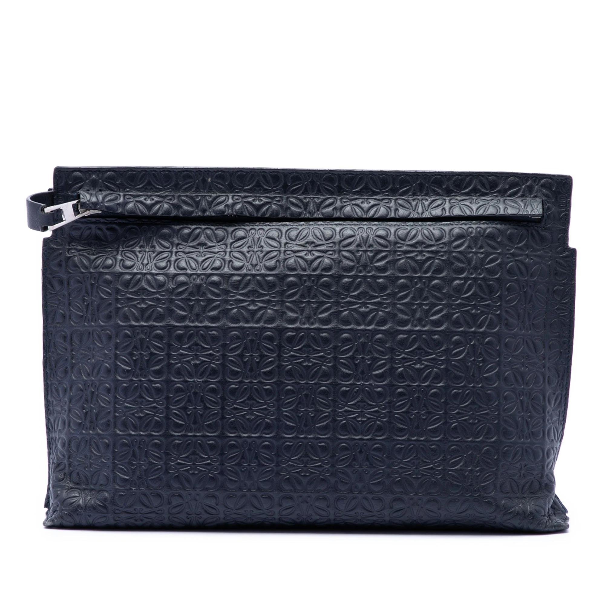 Anagram pony-style calfskin handbag
