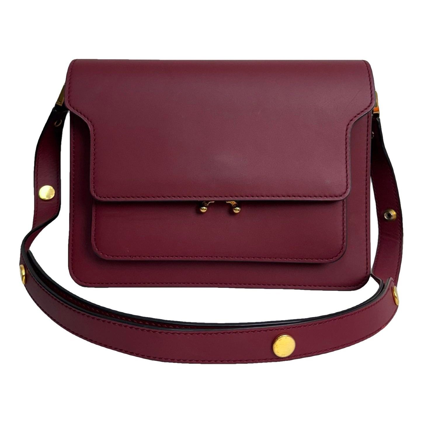 Marni Trunk leather crossbody bag
