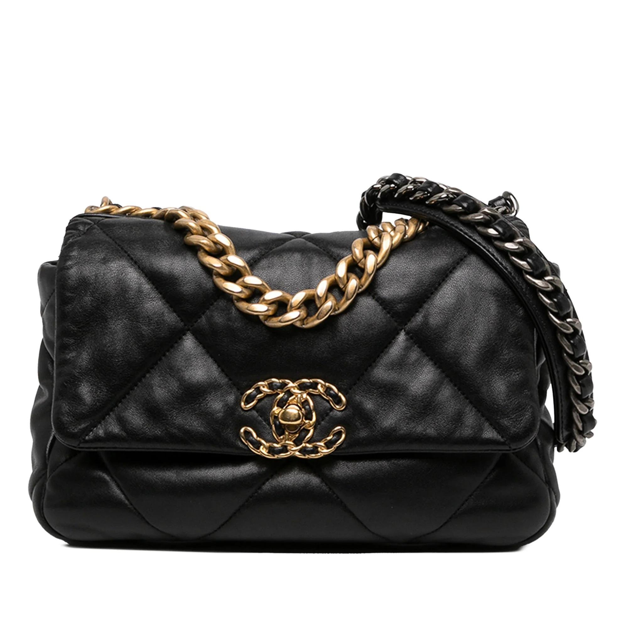 Chanel 19 pony-style calfskin handbag
